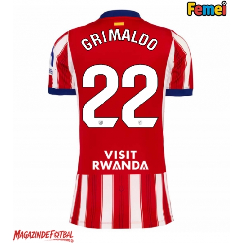Atletico Madrid Alejandro Grimaldo #22 Tricou Fotbal Replică 2026-27 Femei Acasa Atletico Madrid Alejandro Grimaldo #22 Tricou Fotbal Replică 2026-27 Femei Acasa